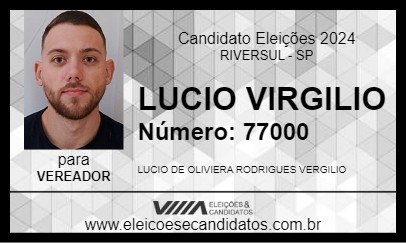 Candidato LUCIO VIRGILIO 2024 - RIVERSUL - Eleições