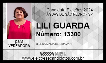 Candidato LILI 2024 - ÁGUAS DE SÃO PEDRO - Eleições