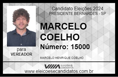 Candidato MARCELO COELHO 2024 - PRESIDENTE BERNARDES - Eleições