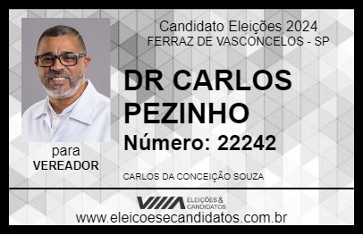 Candidato DR CARLOS PEZINHO 2024 - FERRAZ DE VASCONCELOS - Eleições