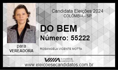 Candidato DO  BEM 2024 - COLÔMBIA - Eleições