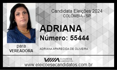 Candidato ADRIANA 2024 - COLÔMBIA - Eleições