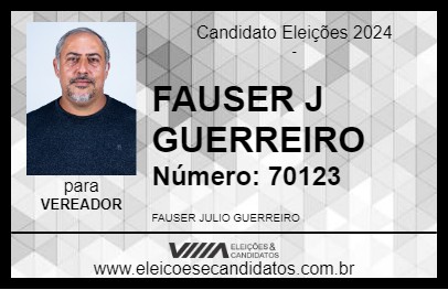 Candidato FAUSER J GUERREIRO 2024 - DRACENA - Eleições