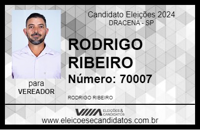 Candidato RODRIGO RIBEIRO 2024 - DRACENA - Eleições