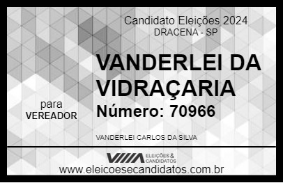 Candidato VANDERLEI DA VIDRAÇARIA 2024 - DRACENA - Eleições