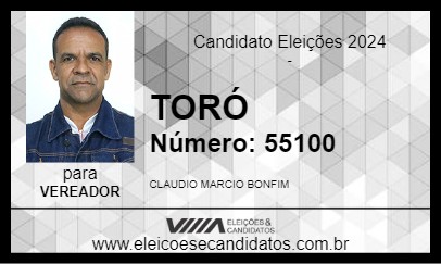 Candidato TORÓ 2024 - QUELUZ - Eleições