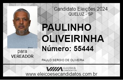 Candidato PAULINHO OLIVEIRINHA 2024 - QUELUZ - Eleições