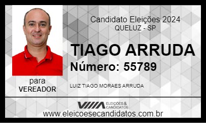 Candidato TIAGO ARRUDA 2024 - QUELUZ - Eleições