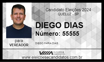 Candidato DIEGO DIAS 2024 - QUELUZ - Eleições