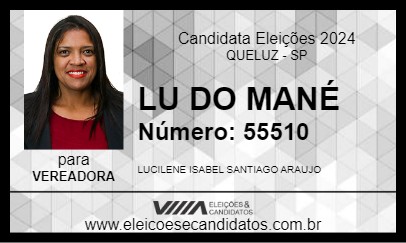 Candidato LU DO MANÉ 2024 - QUELUZ - Eleições