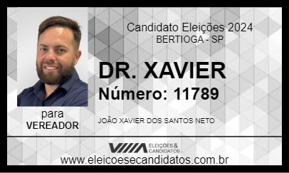 Candidato DR. XAVIER 2024 - BERTIOGA - Eleições