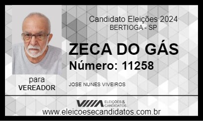 Candidato ZECA DO GÁS 2024 - BERTIOGA - Eleições