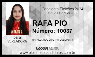 Candidato RAFA PIO 2024 - CASA BRANCA - Eleições