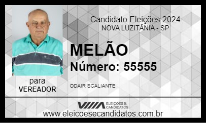 Candidato MELÃO 2024 - NOVA LUZITÂNIA - Eleições