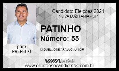 Candidato PATINHO 2024 - NOVA LUZITÂNIA - Eleições