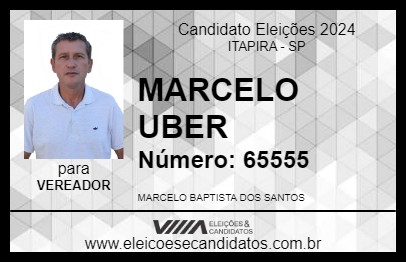 Candidato MARCELO UBER 2024 - ITAPIRA - Eleições