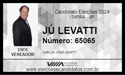 Candidato JÚ LEVATTI 2024 - ITAPIRA - Eleições