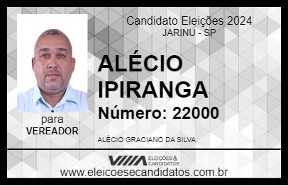 Candidato ALÉCIO IPIRANGA 2024 - JARINU - Eleições