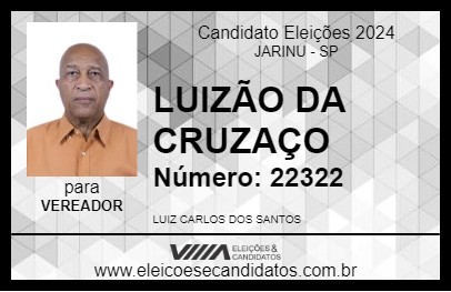 Candidato LUIZÃO DA CRUZAÇO 2024 - JARINU - Eleições