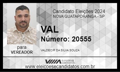 Candidato VAL 2024 - NOVA GUATAPORANGA - Eleições