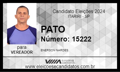 Candidato PATO 2024 - ITARIRI - Eleições