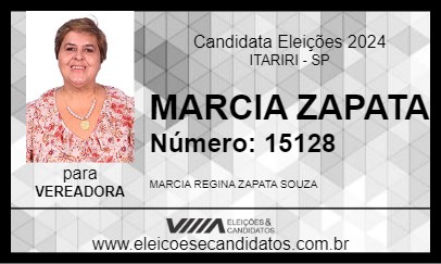 Candidato MARCIA ZAPATA 2024 - ITARIRI - Eleições