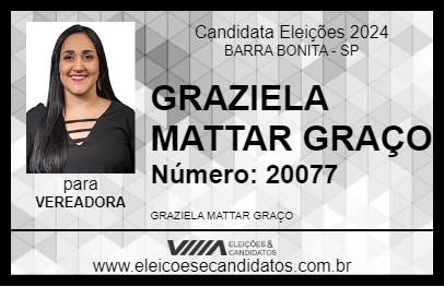 Candidato GRAZI DA FARMÁCIA 2024 - BARRA BONITA - Eleições