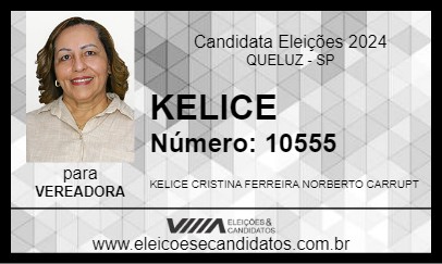 Candidato KELICE 2024 - QUELUZ - Eleições