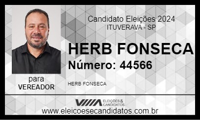 Candidato HERB FONSECA 2024 - ITUVERAVA - Eleições