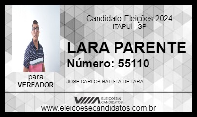 Candidato LARA PARENTE 2024 - ITAPUÍ - Eleições