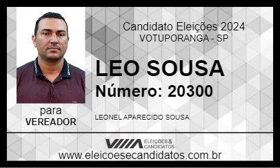 Candidato LEO SOUSA 2024 - VOTUPORANGA - Eleições