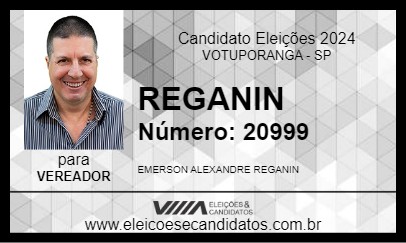 Candidato REGANIN 2024 - VOTUPORANGA - Eleições