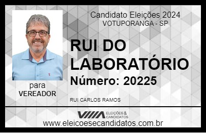 Candidato RUI DO LABORATÓRIO 2024 - VOTUPORANGA - Eleições