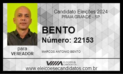 Candidato BENTO 2024 - PRAIA GRANDE - Eleições