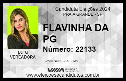 Candidato FLAVINHA DA PG 2024 - PRAIA GRANDE - Eleições