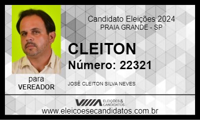 Candidato CLEITON 2024 - PRAIA GRANDE - Eleições