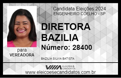 Candidato DIRETORA BAZILIA 2024 - ENGENHEIRO COELHO - Eleições