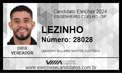 Candidato LEZINHO 2024 - ENGENHEIRO COELHO - Eleições