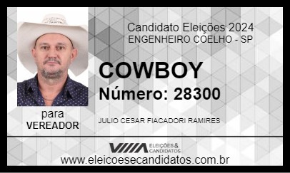 Candidato COWBOY 2024 - ENGENHEIRO COELHO - Eleições