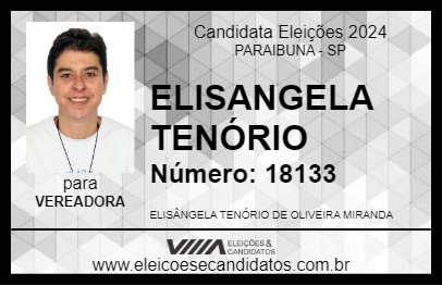 Candidato ELISANGELA TENÓRIO 2024 - PARAIBUNA - Eleições