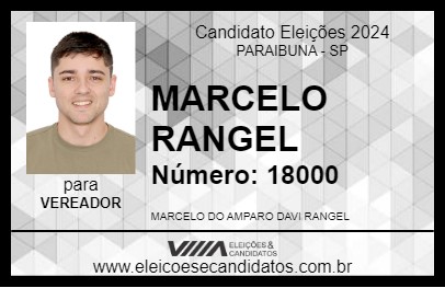 Candidato MARCELO RANGEL 2024 - PARAIBUNA - Eleições