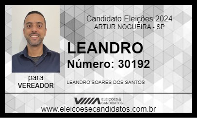 Candidato LEANDRO 2024 - ARTUR NOGUEIRA - Eleições