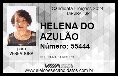 Candidato HELENA DO AZULÃO 2024 - ITAPURA - Eleições