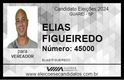 Candidato ELIAS FIGUEIREDO 2024 - GUAREÍ - Eleições