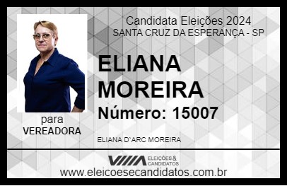 Candidato ELIANA MOREIRA 2024 - SANTA CRUZ DA ESPERANÇA - Eleições