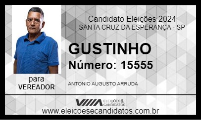 Candidato GUSTINHO 2024 - SANTA CRUZ DA ESPERANÇA - Eleições