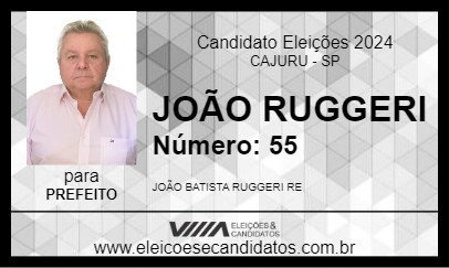 Candidato JOÃO RUGGERI 2024 - CAJURU - Eleições