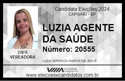 Candidato LUZIA AGENTE DA SAÚDE 2024 - CAPIVARI - Eleições