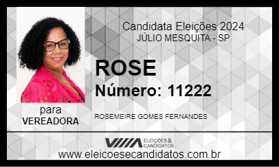 Candidato ROSE 2024 - JÚLIO MESQUITA - Eleições