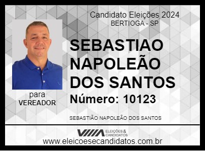 Candidato TIÃO CAIÇARA 2024 - BERTIOGA - Eleições